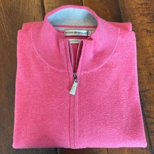 Peter Millar Large Pink Cotton Cashmere Sweater